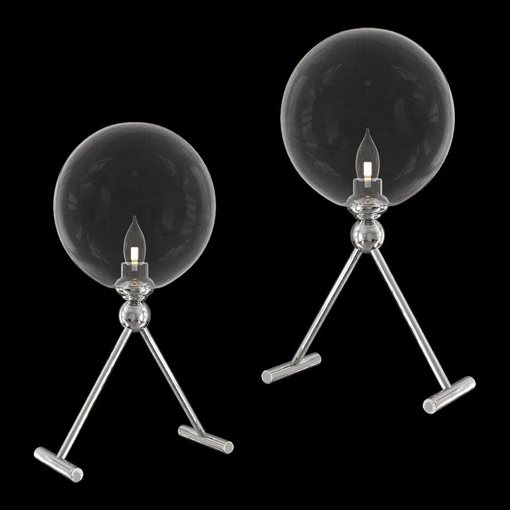 CRYSTAL LUX – Table lamp Fabricio LG1 Chrome/Transparente 3ds Max