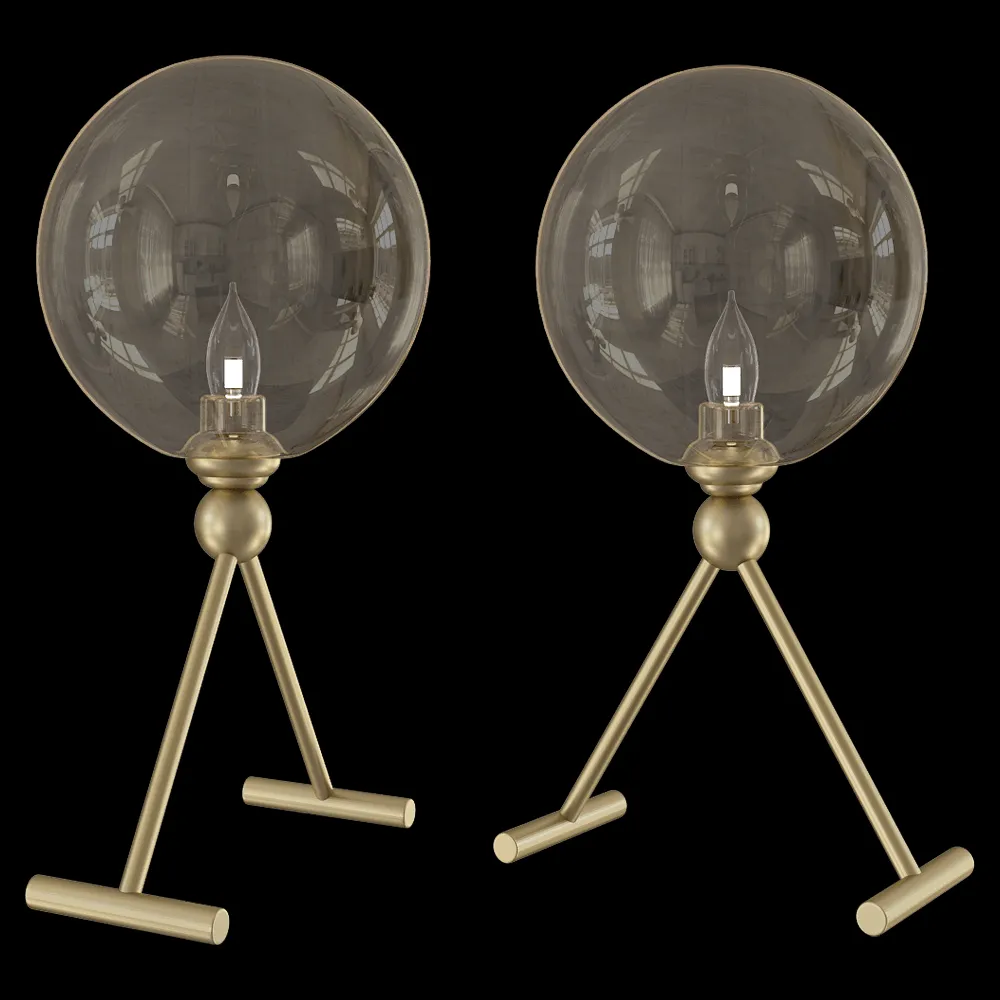 CRYSTAL LUX – Table lamp Francisca LG1 Gold/Cognac 3ds Max