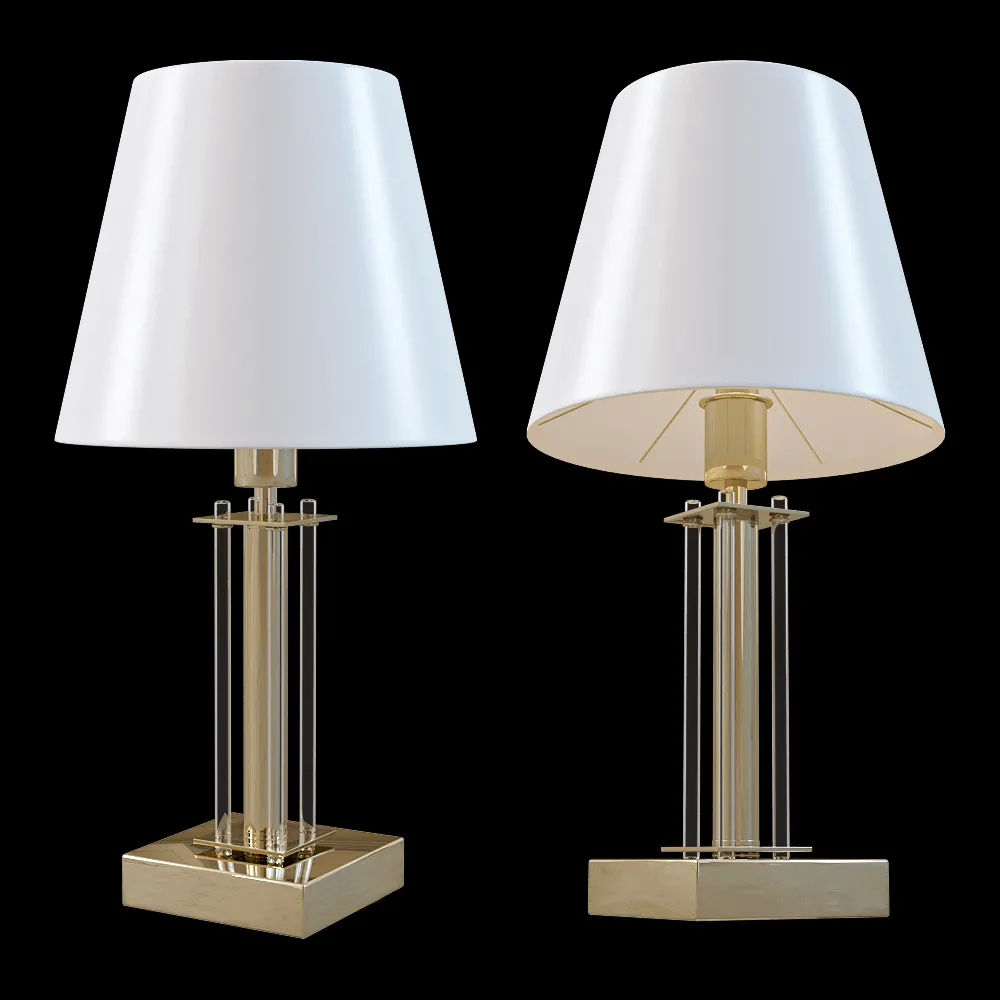 CRYSTAL LUX – Table lamp Nicolas LG1 Gold/White 3ds Max