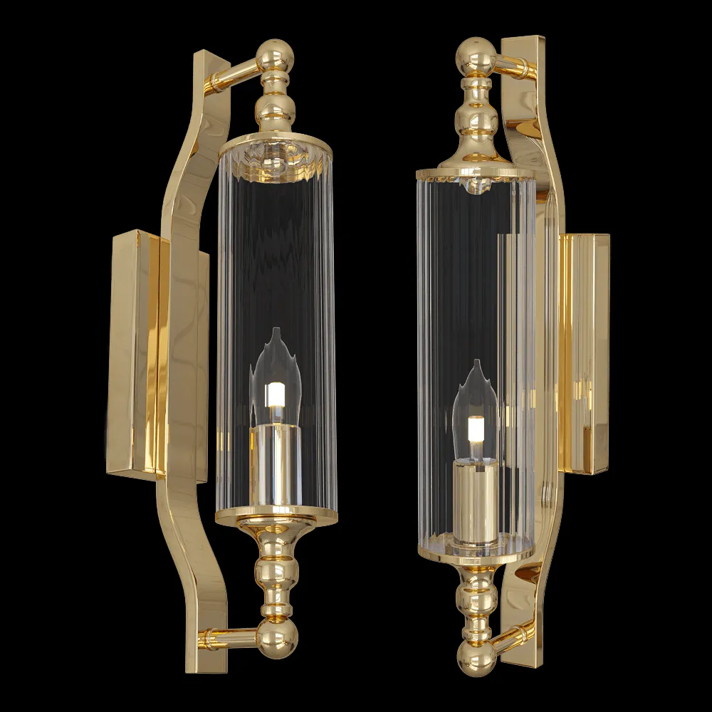 CRYSTAL LUX – Wall lamp Comas AP1 Gold 3ds Max