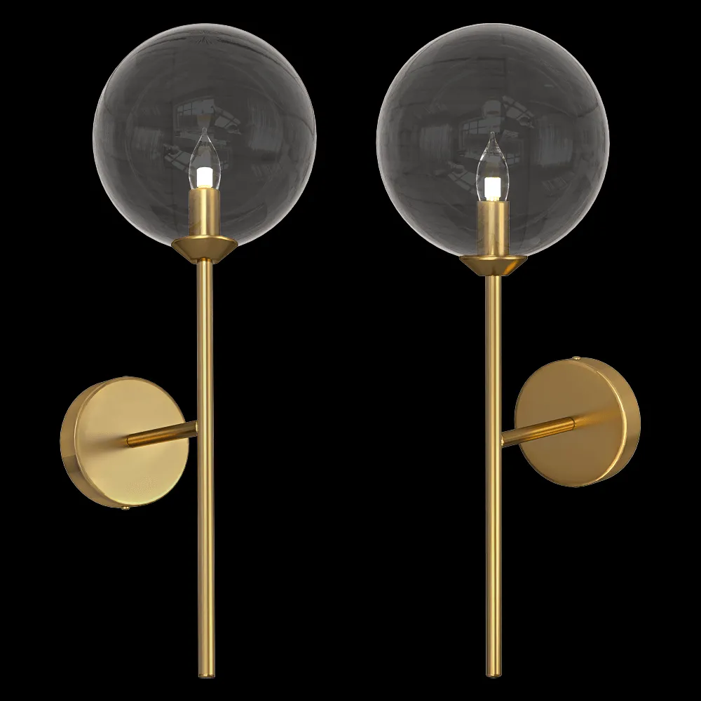 CRYSTAL LUX – Wall lamp Marzo AP1 Bronze/Transparente 3ds Max