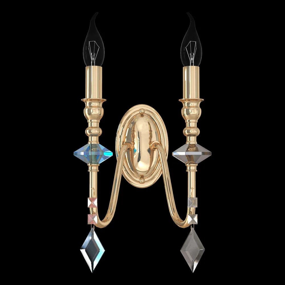 CRYSTAL LUX – Wall lamp Mercedes AP2 gold color 3ds Max