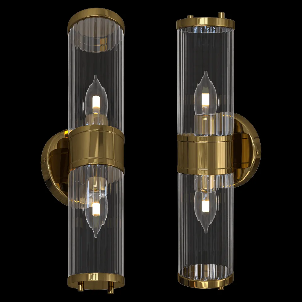 CRYSTAL LUX – Wall lamp Sancho AP2 Brass 3ds Max