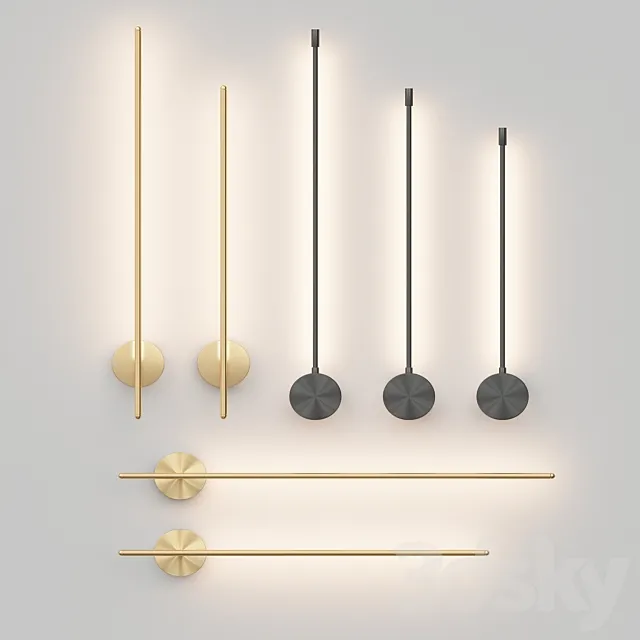 Crystal lux wall light 3ds Max