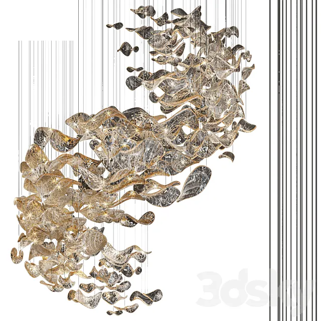 crystal pendant light 3ds Max