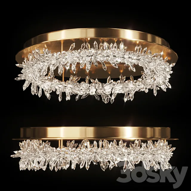 Crystal ring chandelier SIBYL CH 3ds Max