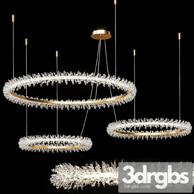 Crystal ring luxury combination led chandelier thera