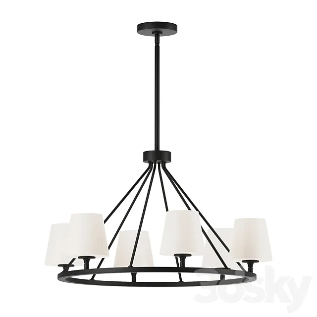 Crystorama Keenan 6 light 3ds Max