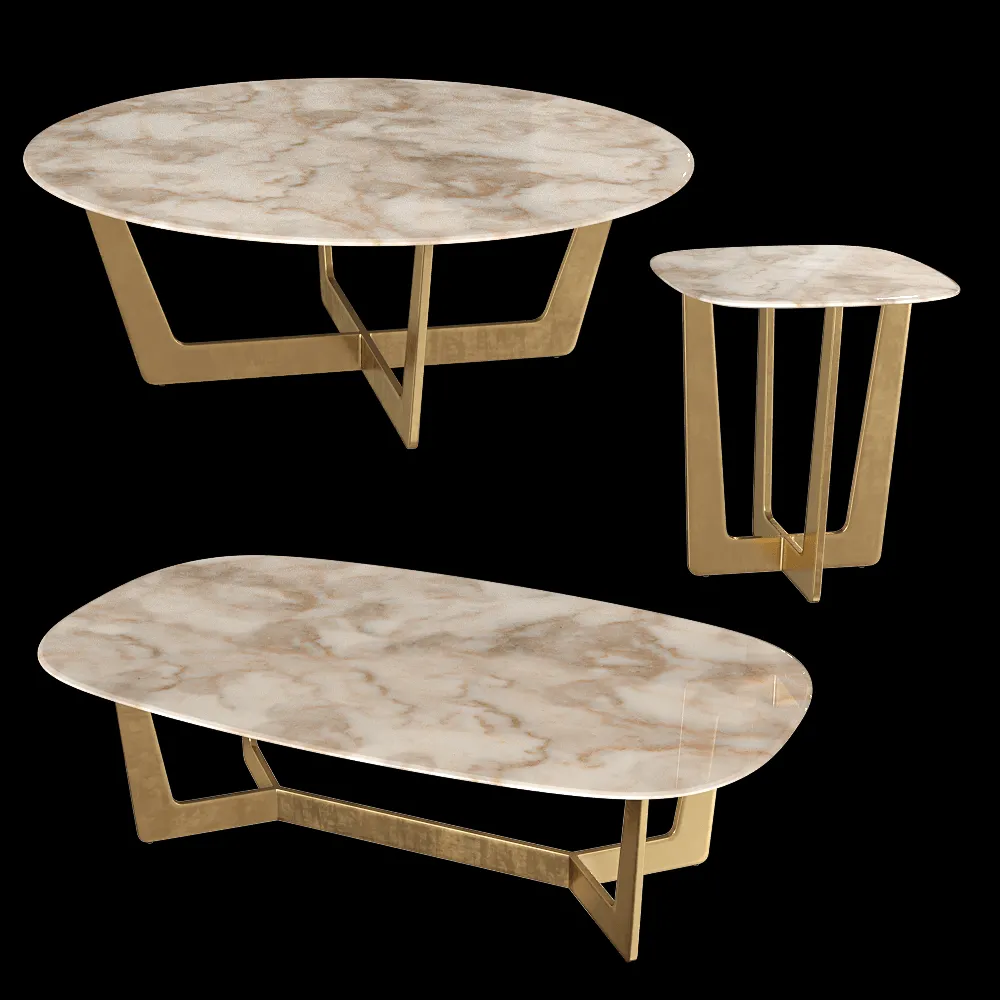 CTS salotti – Coffee table Charme 3ds Max