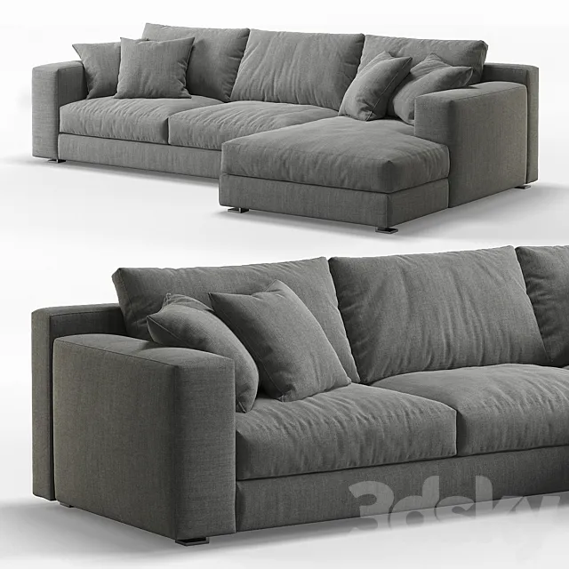 Cts Salotti Roger Corner Sofa 3DS Max Model