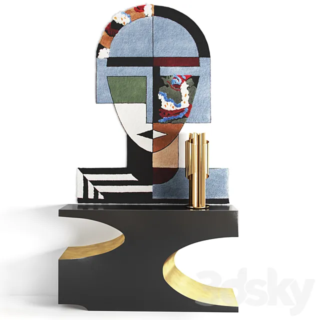 Cubisme decorative set 3DSMax File