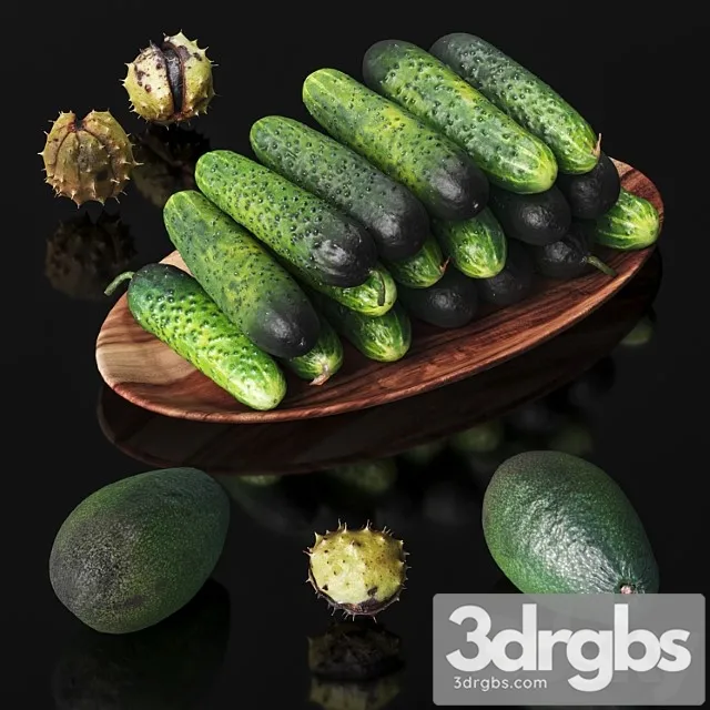 Cucumbers Chestnuts And Avocados 3dsmax Download