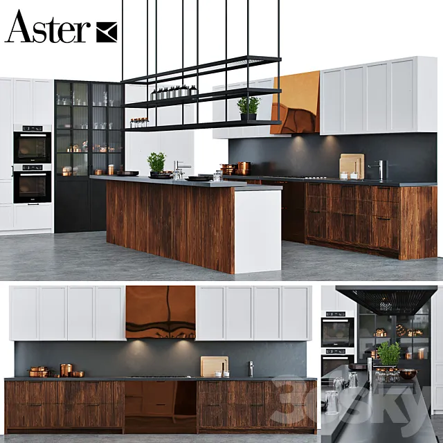 Cuisine Aster CUCINE FACTORY 3ds Max