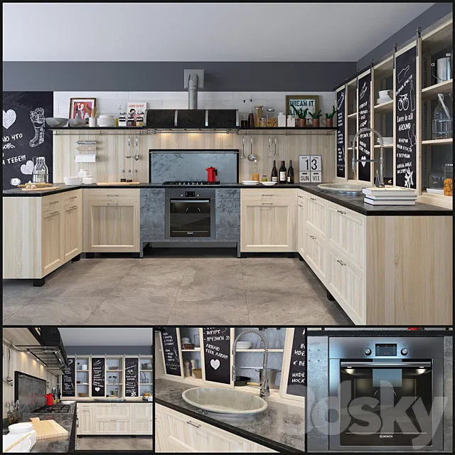 Cuisine Marchi Cucine – Panamera 3DS Max Model