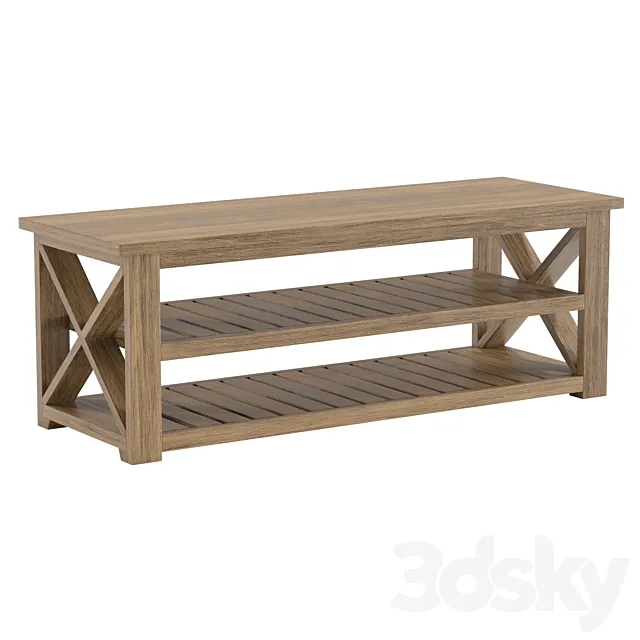 Cullen Entryway Bench 3DS Max Model