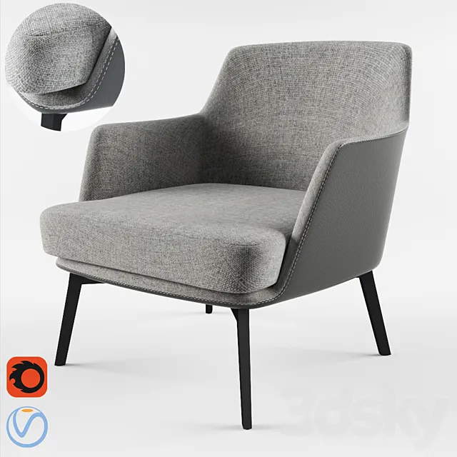 Cullen_Lounge Chair 3DSMax File