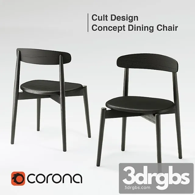 Cult design concept dining chair 2 3dsmax Download