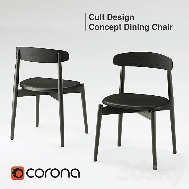 Cult Design Concept Dining Chair 3DSMax File