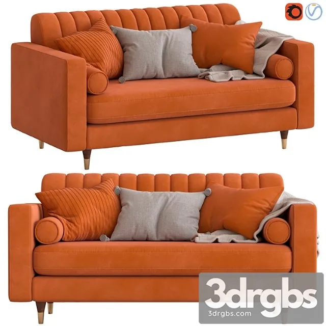 Cult furniture belgravia 2-seater sofa 2 3dsmax Download