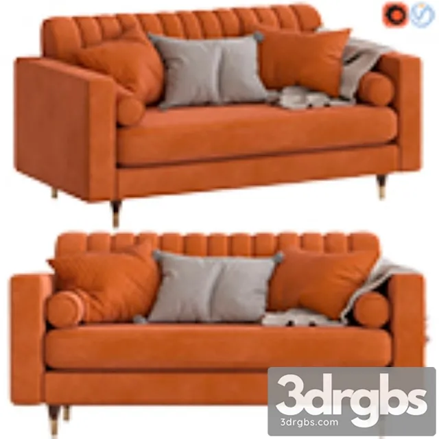 Cult Furniture Belgravia 2 Seater Sofa 3dsmax Download