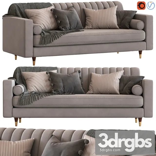 Cult furniture belgravia 3-seater sofa 2 3dsmax Download