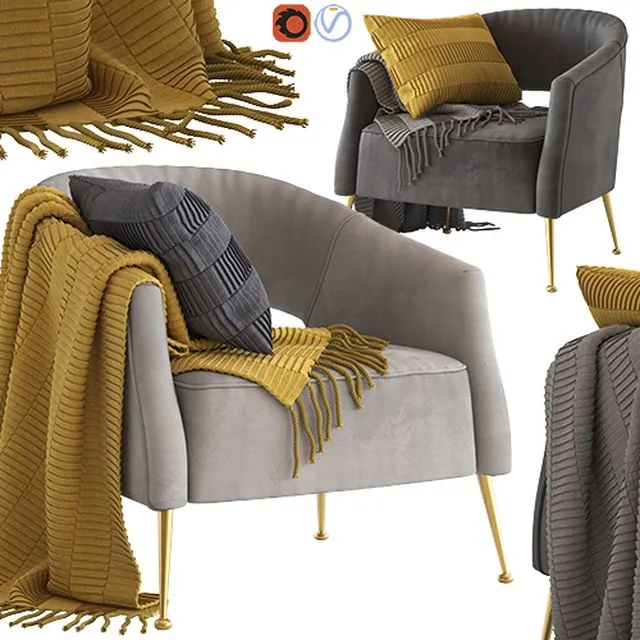 Cult Furniture Bella Armchair 3dsMax Model