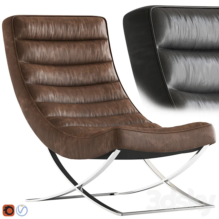 Cult Furniture Denton Lounge Chair 3DS Max