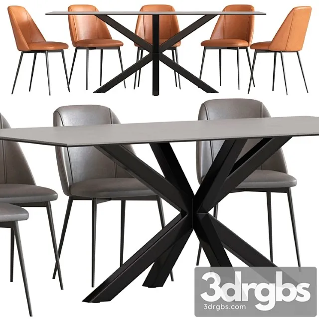 Cult furniture heaven 8 seat dining table and marco chair