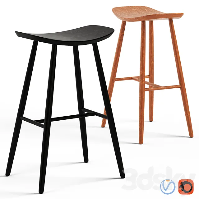 Cult Living Hatton Bar Stool 3DS Max Model