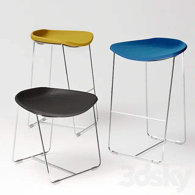 Cumberland Current stools 3ds Max