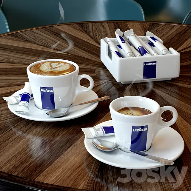 Cup of Lavazza coffee 3DS Max Model