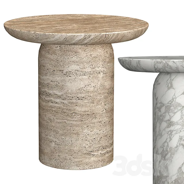 CUPOLA CARVED ROUND SIDE TABLE 3DS Max Model