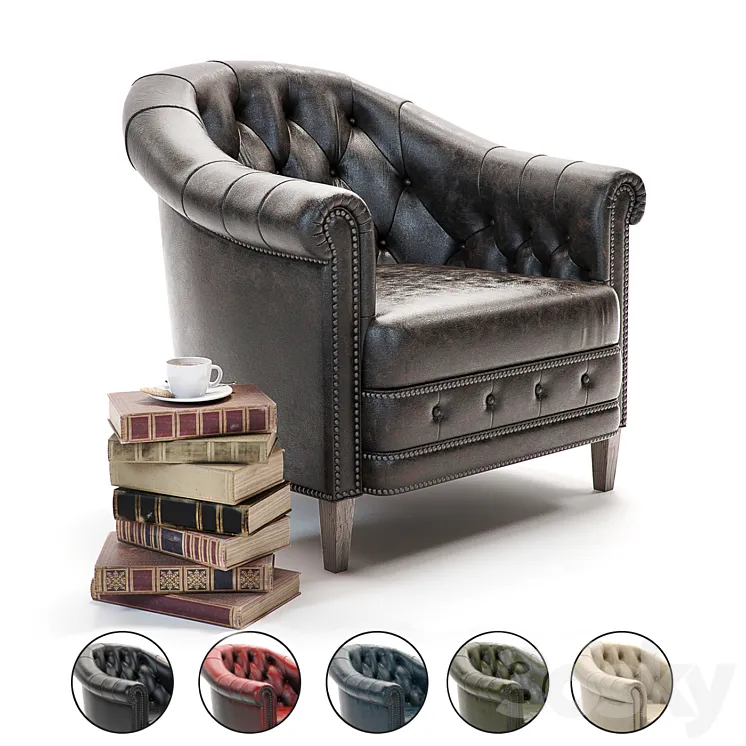 Curations Limited Chambery Armchair 3DS Max