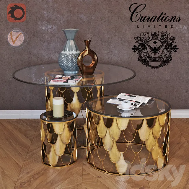 Curations Limited collection of tables Moscow 3DSMax File
