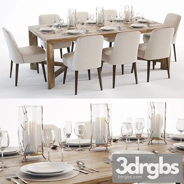 Curations limited gernoble & torino table set