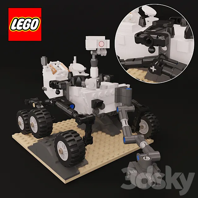 Curiosity LEGO 3DS Max Model