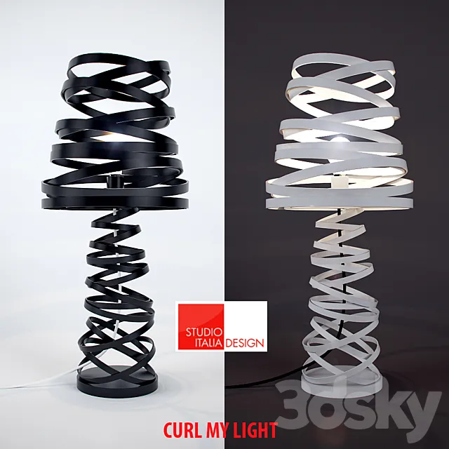 CURL MY LIGHT 3DS Max Model