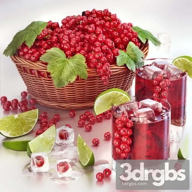 Currant Juice With Berries 3dsmax Download