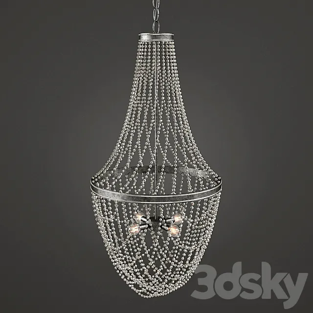 Currey and Company Gwyneth Chandelier 3ds Max