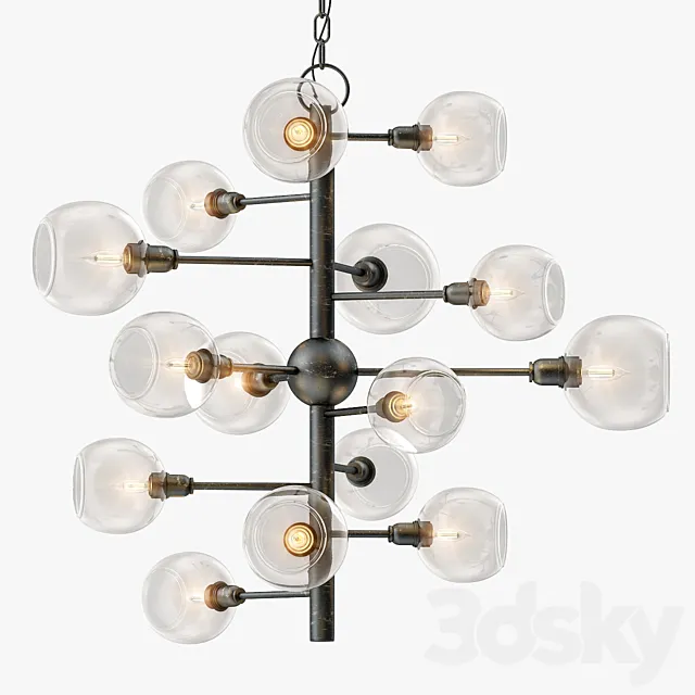 Currey and Company Panpoint Chandelier 3ds Max