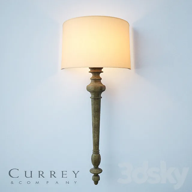 Currey & Company 5091 Jargon ADA Wall Sconce 3DS Max Model