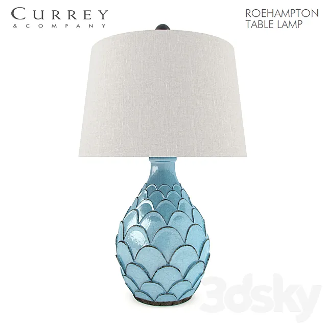 Currey & Company ROEHAMPTON TABLE LAMP 3ds Max