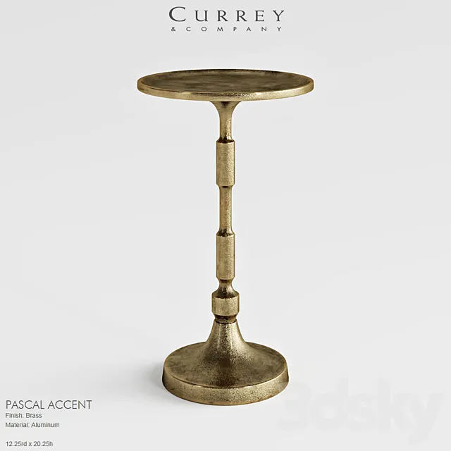 Currey Pascal Accent table 3ds Max