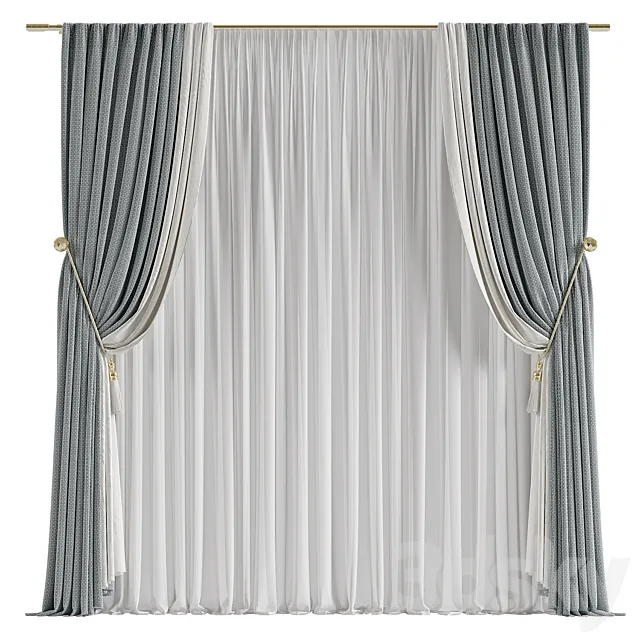 Curtain #012 3ds Max