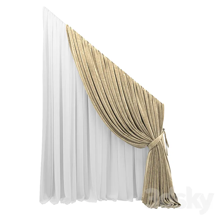 Curtain -021 3DS Max Model
