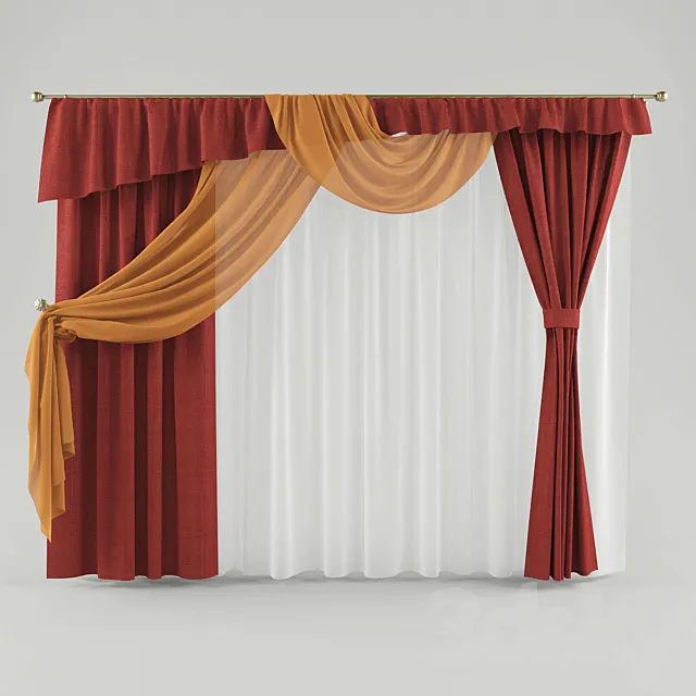 Curtain 1 3DS Max Model