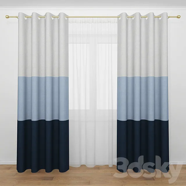 Curtain 10 3DS Max Model