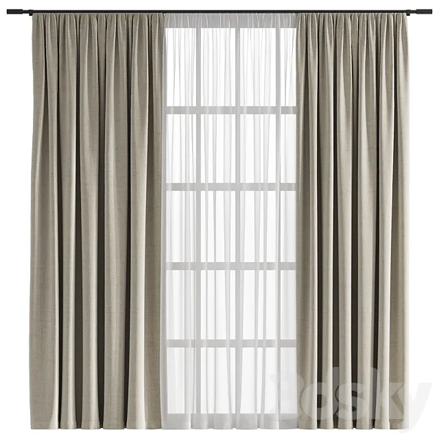 Curtain #100 3dsMax Model