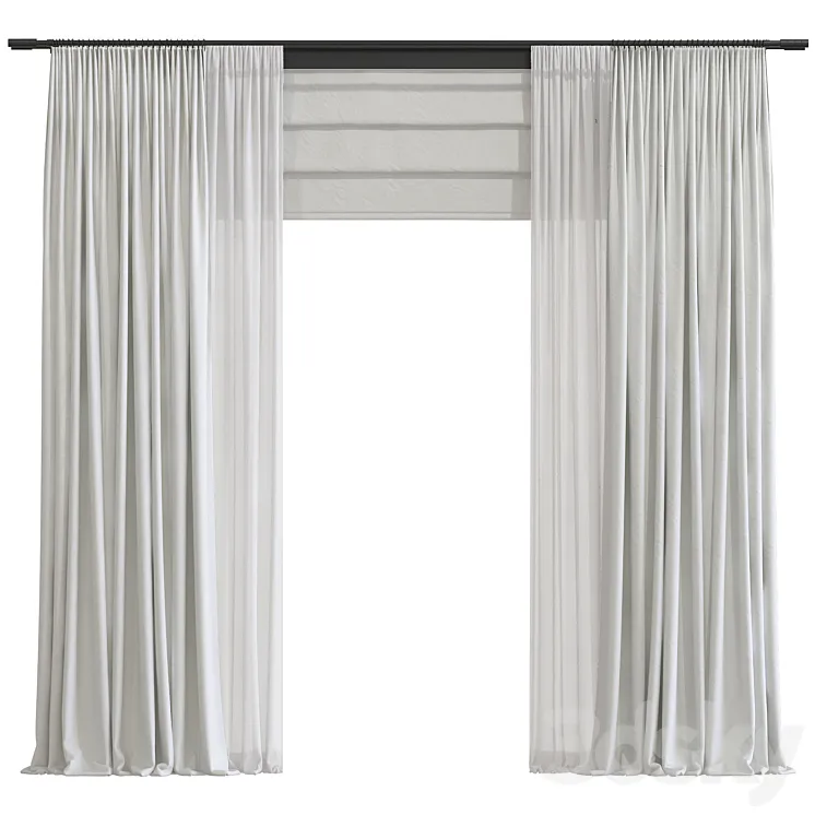 Curtain #110 3DS Max Model