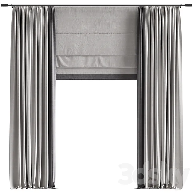 Curtain #114 3dsMax Model